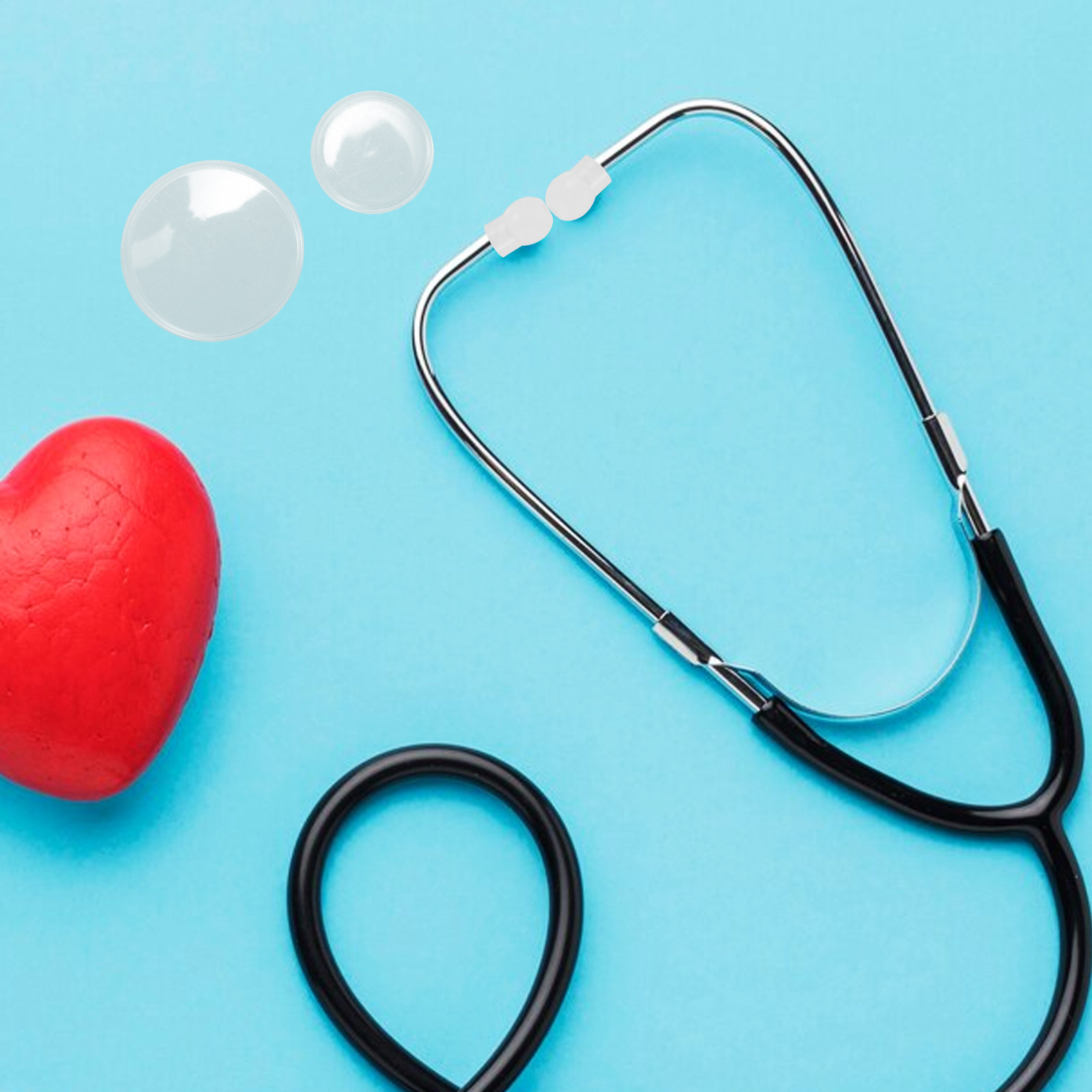 1Set Silicone Stethoscope Earp - Silicone Ear Tip Replacement 评论和价格