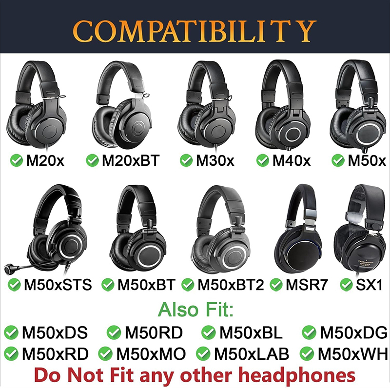 Replacement Ear Pads for Audio - Audio Technica Headphone Ath-M50X 评论和价格
