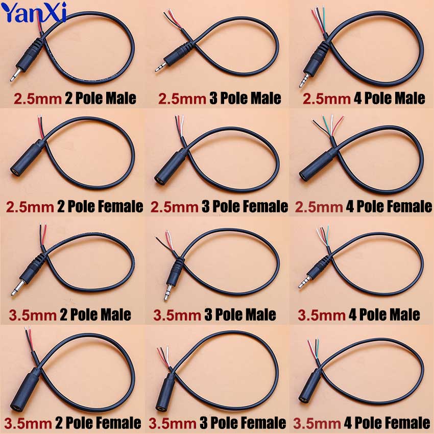 1pcs 2.5mm 3.5mm Mono Stereo A - Audiophile Headphone Wired 评论和价格