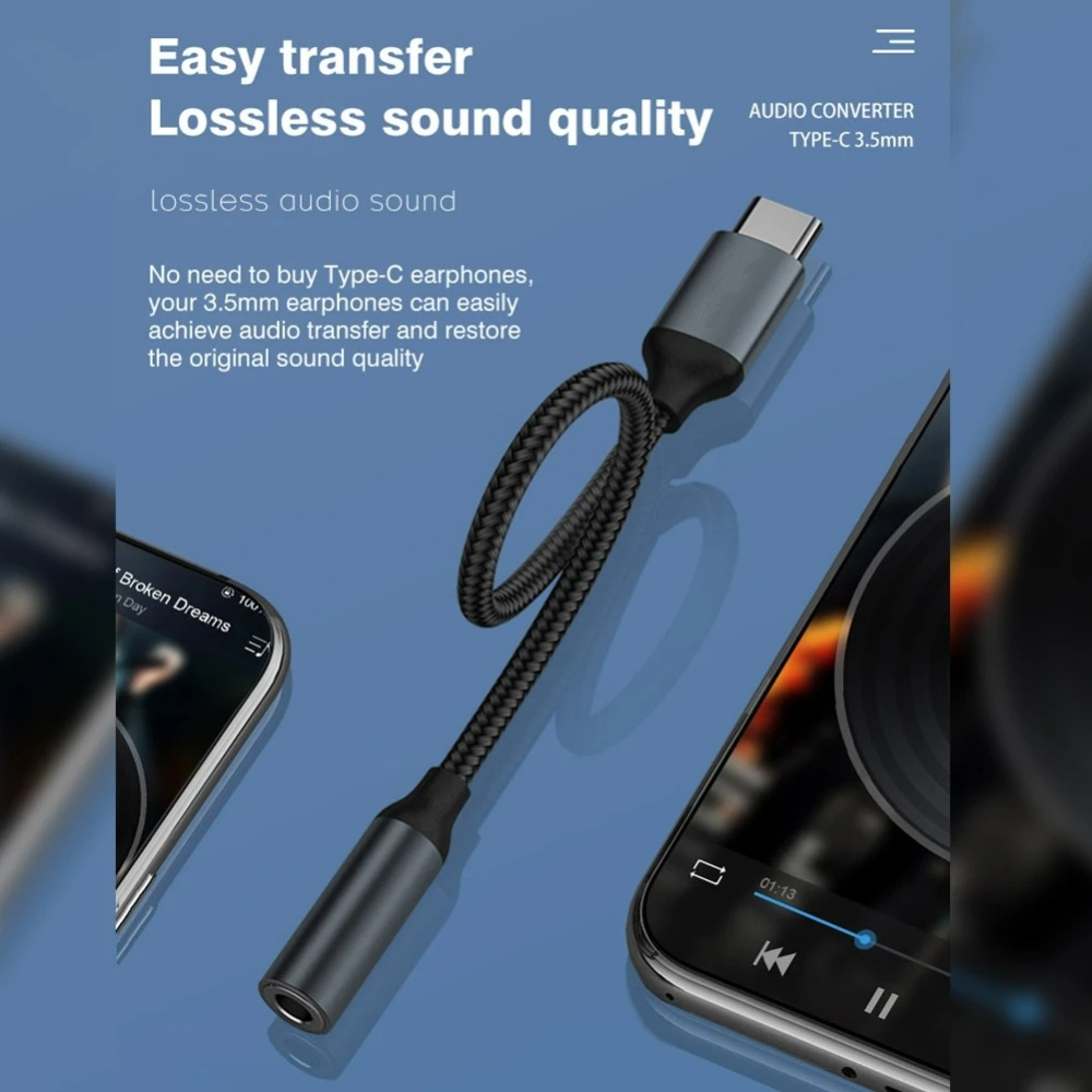 USB Type C To 3.5mm Audio Adap - Audiophile Headphone Wired 评论和价格